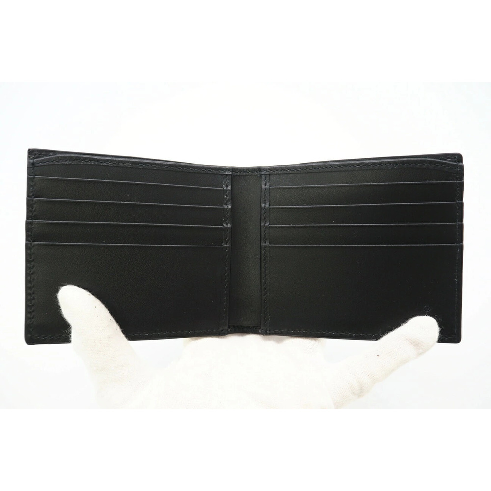 GUCCI Jumbo GG Leather Bi fold Wallet Black Gray - Picture 8 of 9